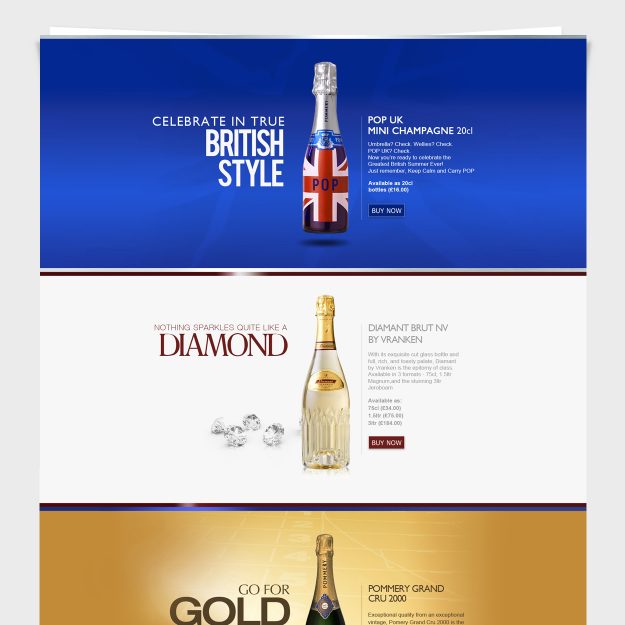Pommery Champagne: UI / UX